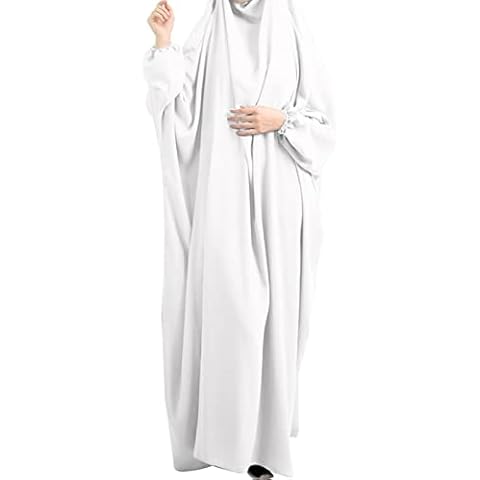 CheChury Vestido Musulmán de una Pieza con Hijab y Capucha Cover