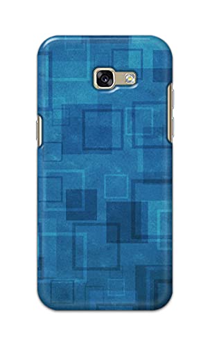 Image of Printed Hard Back Cover Case for Samsung Galaxy A5 2017 Back Cover (Plain Azure Blue) -702