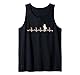 Snare Drum Retro Heartbeat EKG Vintage 80s Style Tank Top