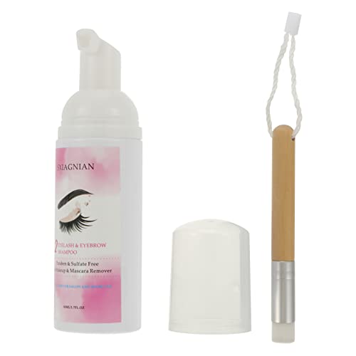 Beaupretty Mousse Limpiador de Pestañas agente de mudanzas facial ceja lash shampoo Champú de pestañas desmaquillador ojos champú para extensiones de pestañas champú de máscara de pestañas