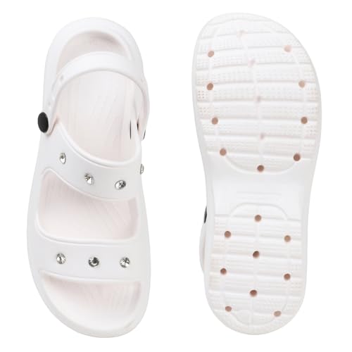 Image of Sukun DMD-KIA Women's Clogs /Sandals with Adjustable Back Strap Ultra Soft & Flexibility Anti Skid Comfortable Waterproof Daily Mules Clogs /Sandals for Women