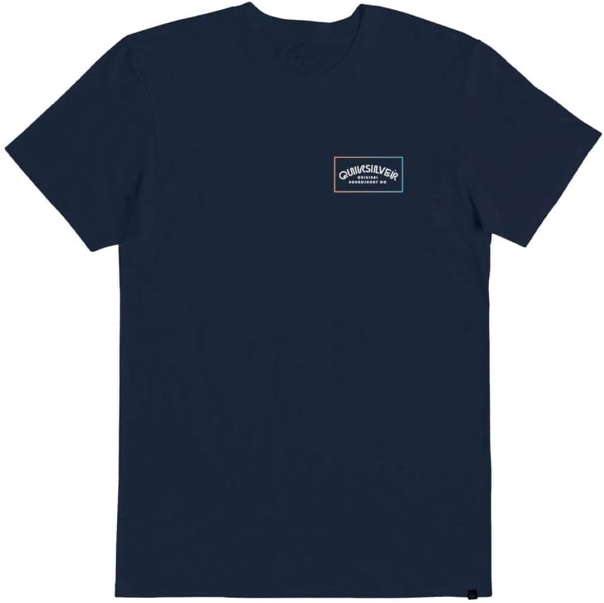 Quiksilver Men's Art Graphic Logo Short Sleeve Tee Shirt