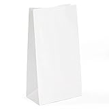 GSSUSA White Paper Bags - White Paper Lunch Bags - Pack of 100 (6