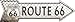 SMART BLONDE Diamond Route 66 Novelty Mini Metal Arrow MA-124