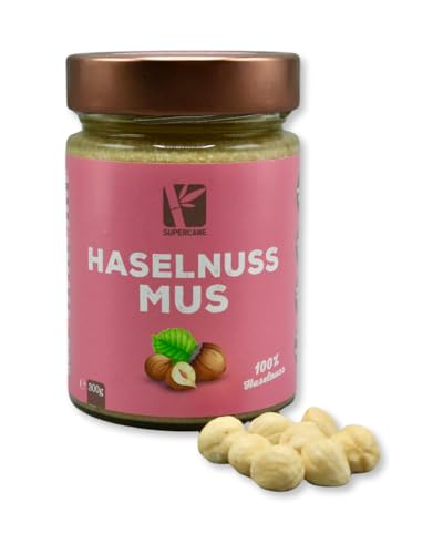 Cremiges Haselnussmus aus 100% Haselnüssen | Vegan, Glutenfrei, Ohne Palmöl & Zuckerzusatz | 300g