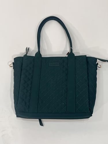 Image of LOVEVOOK Teacher Tote Bag for Women, Quilted Work Tote Nurse Laptop Bag, Large Computer Shoulder Bags with Zipper for Travel