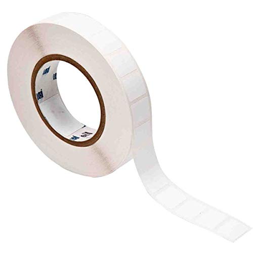 Etiqueta de poliéster súper resistente Brady B-481 blanca mate de 2.3 x 1.9 cm