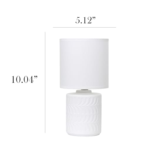 Lámpara de mesa Simple Designs LT1167-OFF 10 pulgadas cerámica miniatura 3