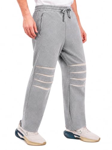 Image of SaintX Men's Premium Performance Joggers | with Knee Gussets for Enhanced Mobility | Stretchable Functional Fabric | Modern Athletic Straight Fit | Stylish Casual & Active Wear (Style 39)