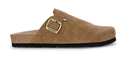 AFROJACK Men's Leather Sandals Lightweight With EVA Sole