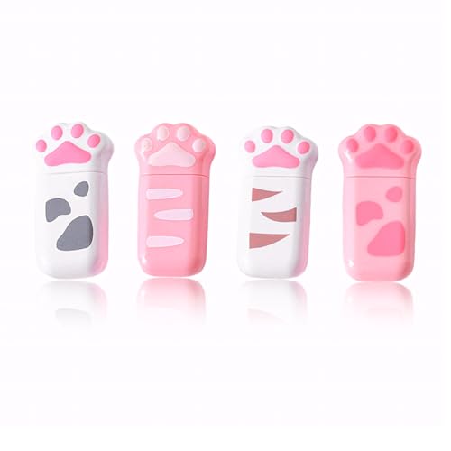 EIHI 4 Piezas Cintas Correctoras, 6M X 5 Mm Mini Cinta Correctora,Material Escolar Kawaii, Correction Tape con Capuchón Protector para Material Escolar Oficina Hogar, Niños, Estudiantes