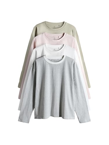 T-Shirt décontracté pour vos moments de détente en lot de 4