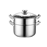 REJOON Stock Pot Stainless Steel Pot Household Gas Cooking Pot Induction Cooker General Thickening Steamer