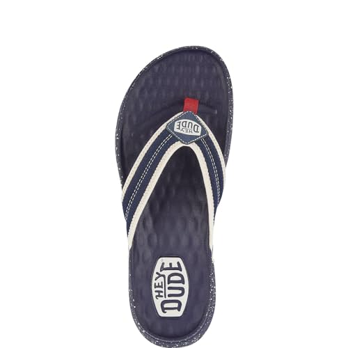 Image of HEYDUDE Men's Myers Flip Classic Sandal | Lightweight Flexible Outsole | Travel Ready Flip Flop