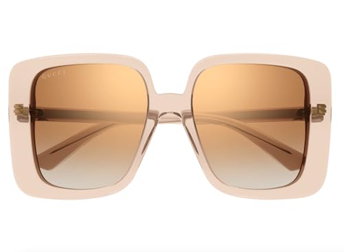 Gucci GG1314S 005 Beige/Brown Mirrored Oversized Square Women's 55mm Sunglasses2