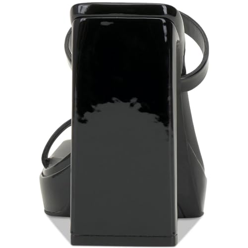 Cufflinks Inc. INC Womens Denim Faux Leather Slip On Pumps Black 9.5 Medium (B,M)4