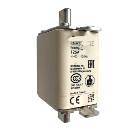 Fusible 3NA3807 évite la surchauffe des machines industrielles NH00 500V 125A