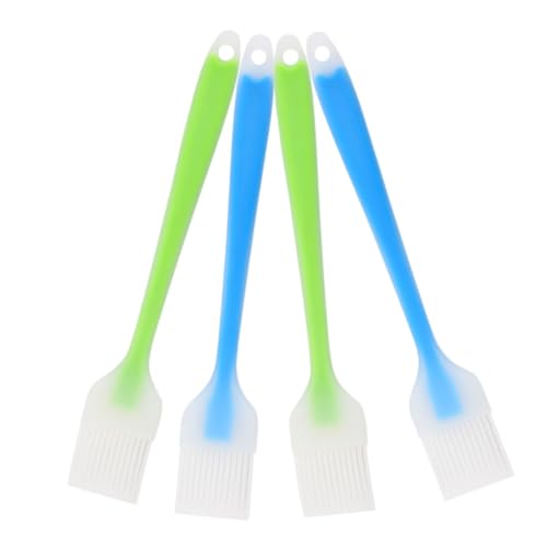 Toddmomy 4pcs Silicone Barbecue Brush Versatile Basting Brush for Cooking Baking and Grilling for Outdoor Bbqs Picnics and Family Gatherings Easy to Clean Multi-color
