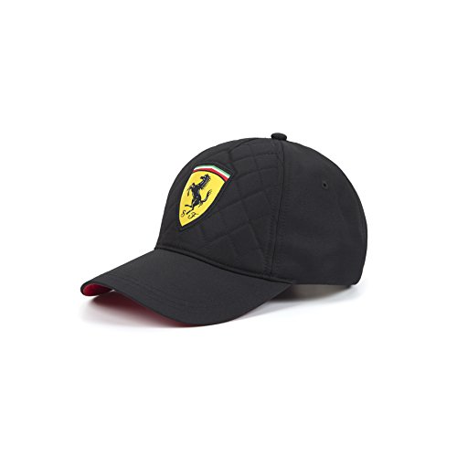 Cappellino nero per trapuntatura Ferrari Formula 1, regolabile,...