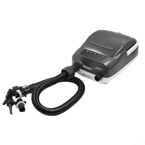 Elektrische Luftpumpe 20 PSI mit Auto-Off für aufblasbare Paddelbretter, Kajaks und Zelte, 12 V DC Tragbarer Kompressor mit 6 Düsen für Wassersport im Freien