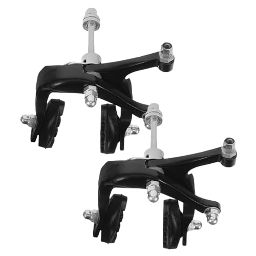 Hemoton 2pcs Mountain Bike Brake Calipers Set Aluminum Alloy Bike Brakes Pads Replacement Wear-Resistant