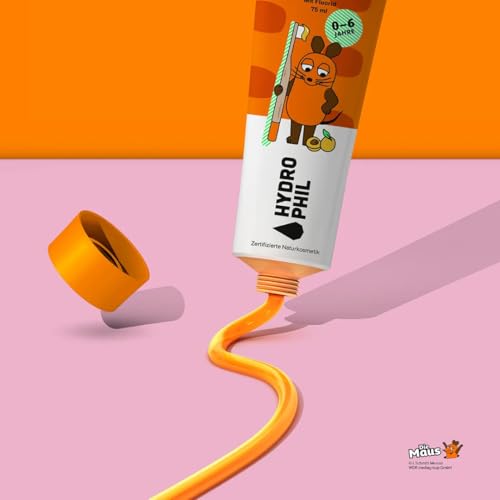 Hydrophil Zahncreme für Kinder - Die Maus - Mit Geschmack - Kinderzahnpasta 2-6 und 0-2 - Naturkosmetik - Baby Zahnpasta - Junior - Mit Fluorid (2) – Bild 4