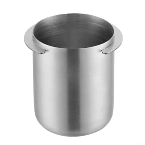 Hasaller Kaffee-Messbecher, Edelstahl, Espresso-Dosierbecher, 58 mm, Kaffee-Messbecher, kompatibel mit Oracle Siebträger-Mühle, Transferwerkzeug (Silber)