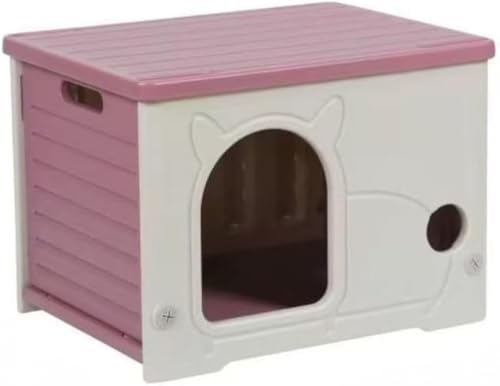 CokBlu 猫ハウス ペットハウス/外猫ハウス/野良猫避難所対応 防水防風換気付き 毛布・クッション付き 54*41*38cm 室内外四季通用 組立簡単