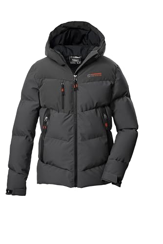 killtec Jungen Steppjacke/Funktionsjacke in Daunenoptik mit Kapuze KOW 230 BYS QLTD JCKT, anthrazit, 176, 43514-000