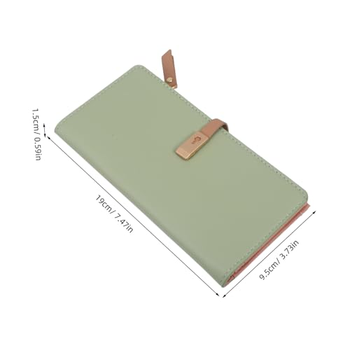 Fashion Pu Leather Long Wallet Clutch Purse for Women Zipper Closure Card Holder Light Green Compact and Convenient for and Travel2