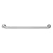 Grab Bar,Wall Mount,Satin,Silver,18 in L