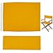 GORGECRAFT Tela per Sedia Sostituzione Oro Kit di Fodere per Sedia da Regista Casual Sedile e Schienale in Tessuto di Poliestere con Bastone di Legno per Sedile da Regista Pieghevole Portatile immagine