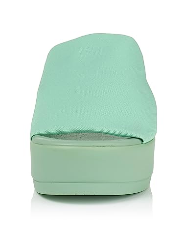 Steve Madden High-Heel-Pantoletten Damen Uni Textil Schlupf Salbeigrün 40