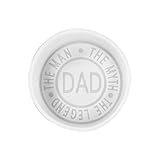 Dad The Man The Myth The Legend Freshie Silicone Mold 3.5 x 3.5 x 0.8” inches Fathers Day Gift Scented Aroma Beads Supplies Resin, Car Candles, Soap Oven Safe Bake Up to 400 F