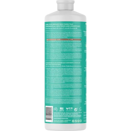 Image of MineTan Spray Tan Solution | Olive - Self Tanner Mist, Fake Tanning Best for Dark Bronzed Glow Skin Finish, Fast Dry, 1 Hour Express, Hydrating, Salon Professional Formula, 33 Fl Oz