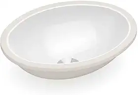 Cuba de Embutir para Banheiro Oval 39x30cm Branco - Celite