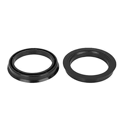 X AUTOHAUX 4pcs Plastic 72.6mm to 57.1mm Car Hub Centric Rings Wheel Bore Center Spacer Black