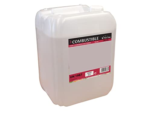 PUR LINE Purline Combustible De Origen Natural Con Aromas Canela 12 Botellas 1L Garrafa de 25 litros de bioetanol puro para biochimeneas (Garrafa 25L Chimeneas)