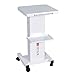 ZJN-JN. Wózek Wózek szpitalny, stojak na dostawy medyczne, koszyk medyczny stalowy salon kosmetyczny wózek z uchwytem, ​​białe małe pęcherzyki Wózek insturment spa z przechowywania, uniwersalne koło h