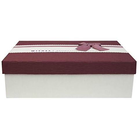 Emartbuy Cream Gift Box with Ribbon Cover