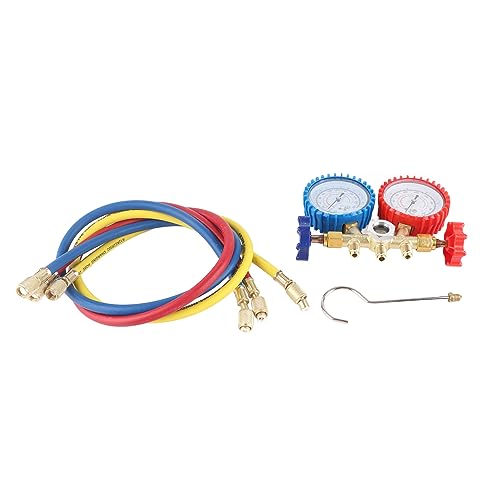 Set de Manómetro para R134A con Tres Tubos y Cuerpo de Latón miniatura 6