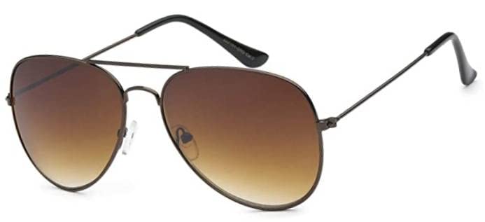 Image of OWL Classic Aviator Style Sunglasses Metal Frame Colored Lens UV 400 Unisex