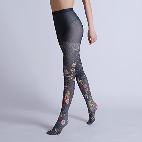 Image of Sahabowi Women Tights, Sheer High Waist Pantyhose, Vintage Control Top Stockings