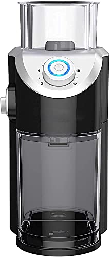 WECDS-E Kaffeemühle Grat Grain Crusher Kaffeebohnenmühle Grinder Kleines Automatikpulver , Schwarz – Bild 3