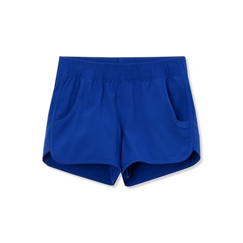 Lands' End Girls Slim Stretch Woven Comfort Waist Swim Shorts