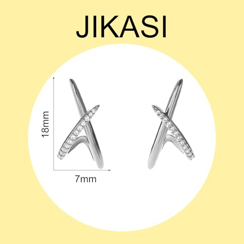 Gold Stud Earrings for Women 14k Gold Silver Plated Stud Earrings Dainty Small Double Studs Hypoallergenic Small Earring Gifts for Women4