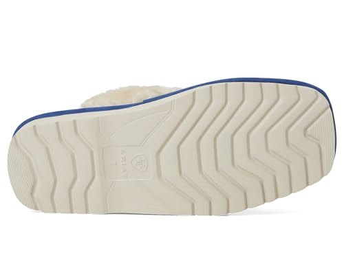 Image of ARIAT Women's Jackie Square Toe Warm Soft Genuine Suede Leather Indoor Outdoor Slippers with Plush Collar