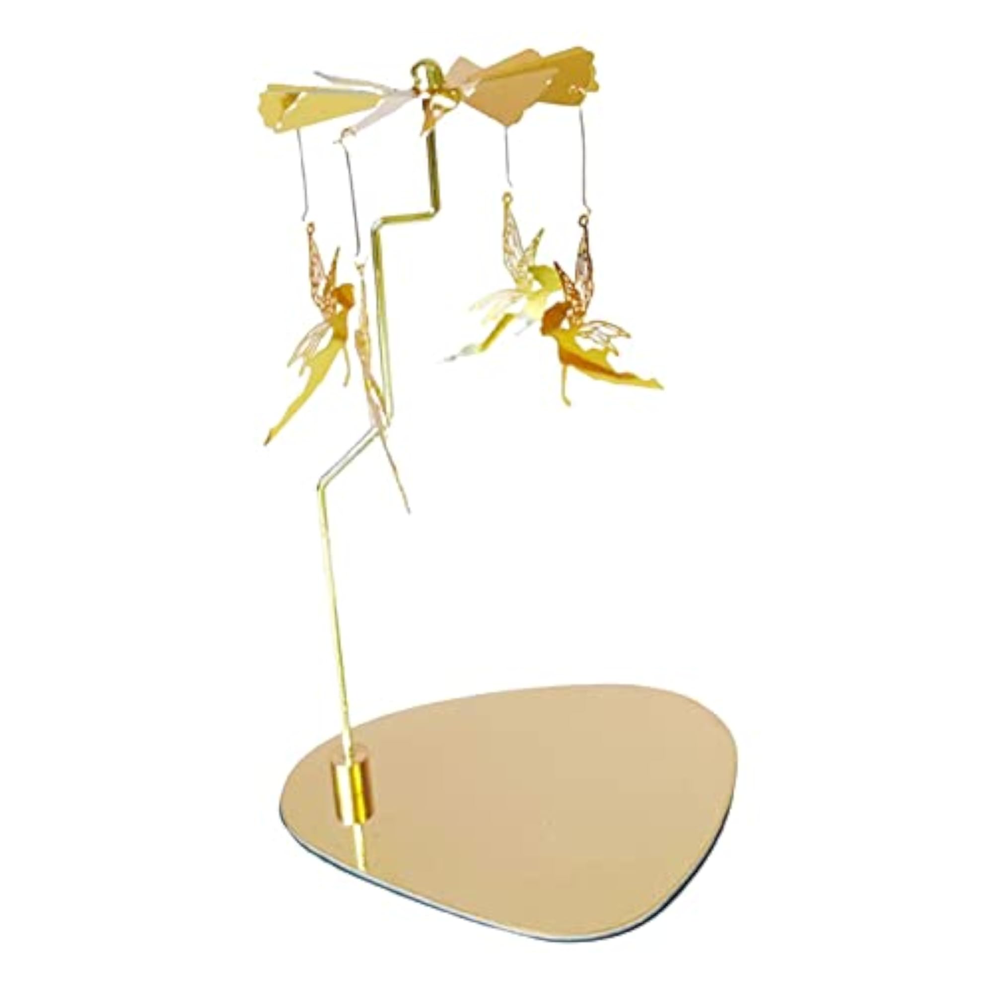Rotating Aureate Candle Holder Ornament for Wedding Decor Gift