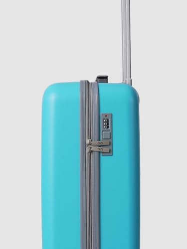 Image of Wiki Ripple Hard Shell Cabin Trolley Bag 55 cm by Wildcraft | Polycarbonate Carry-On Luggage with 8 Spinner Wheels, Combination Lock, Lightweight & Water Resistant Travel Suitcase |Teal