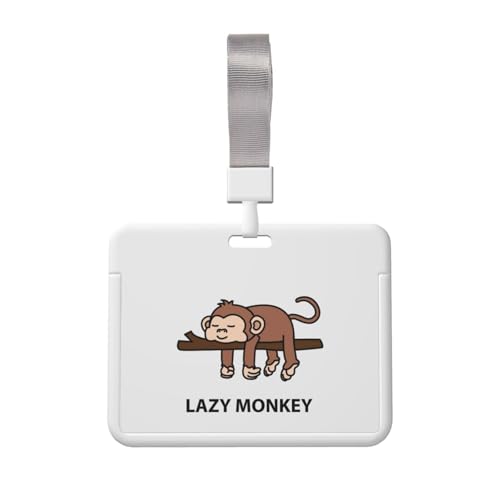 名札ケース かわいい 猿 ネームホルダー 名刺ホルダー IDカードケース パスケース IDカードケース おしゃれ カードホルダー バッジホルダー 首掛け 吊り下げ名札 定期入れ 名刺入れ 旅行用品 学生証 贈り物